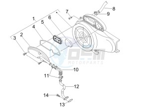 Fly 50 4T 2V 25-30Km/h drawing Secondary air box