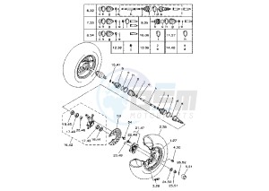 ATV 400 drawing FRONT WHEEL