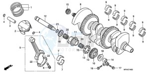 CBF10009 Ireland - (EK) drawing CRANKSHAFT/PISTON