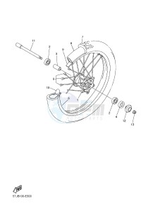 WR250F (2GB7 2GB8 2GB9) drawing FRONT WHEEL