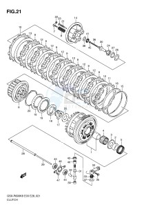 GSX-R600 (E3-E28) drawing CLUTCH