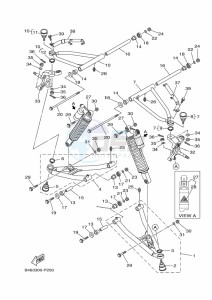 YFM700R (BCX9) drawing FRONT SUSPENSION & WHEEL