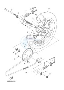 WR125R (22BB 22BB 22BB) drawing REAR WHEEL