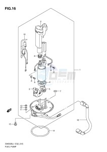 SV650S (E2) drawing FUEL PUMP