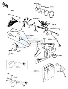 KZ 440 D [LTD BELT] (D2-D5) [LTD BELT] drawing CHASSIS ELECTRICAL EQUIPMENT -- 81-83 D2_D3_D4_D5- -