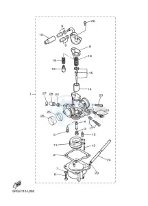 PW50 (2SAE) drawing CARBURETOR