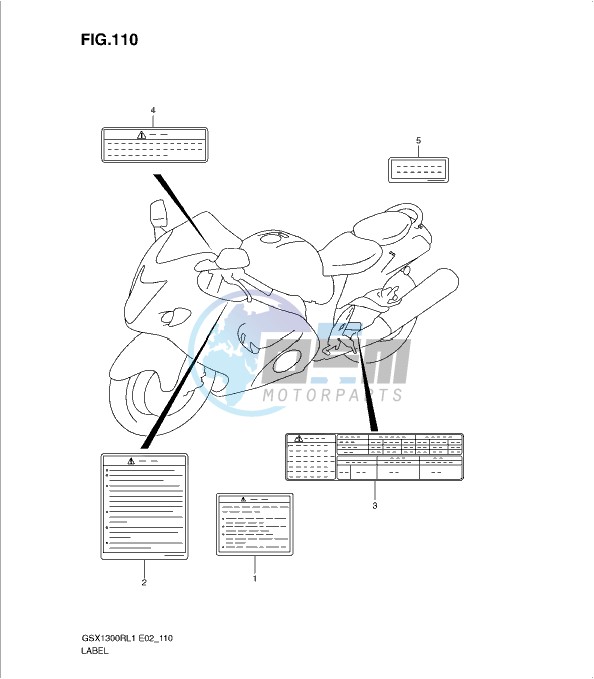 LABEL (GSX1300RL1 E51)