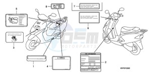 SCV100F9 Australia - (U) drawing CAUTION LABEL