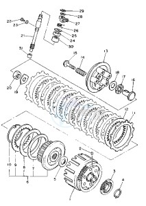 XJ S DIVERSION 600 drawing CLUTCH