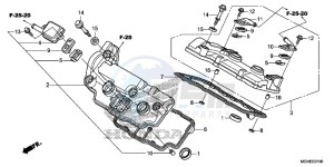 VFR1200XLE CrossTourer 2ED drawing CYLINDER HEAD COVER