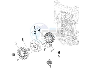 FLY 50 4T 2V 25-30Kmh 25-30Km/h drawing Flywheel magneto