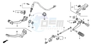 CB1300S CB1300SUPERBOLD'OR drawing PEDAL