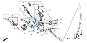 CRF250R drawing FR. BRAKE MASTER CYLINDER