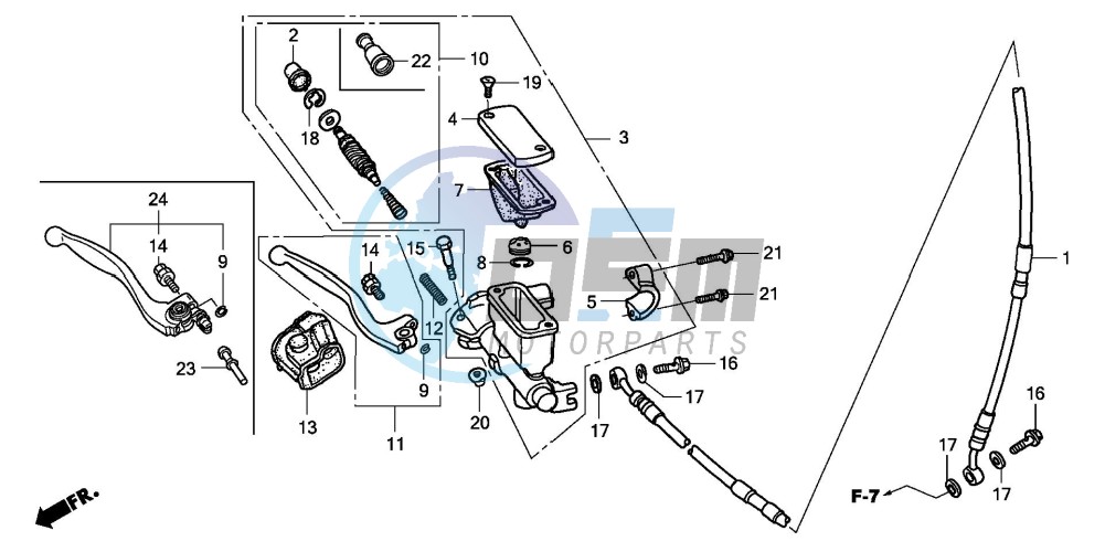 FR. BRAKE MASTER CYLINDER