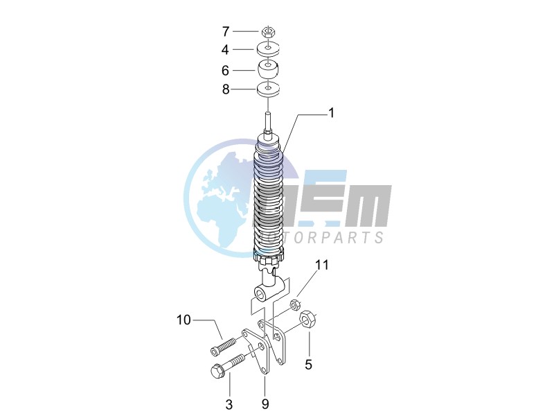 Rear suspension - Shock absorbers