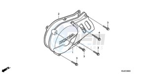 CRF80F9 Australia - (U) drawing LEFT CRANKCASE COVER