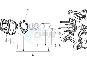 Runner 50 SP drawing Cylinder - Piston - Wrist pin unit