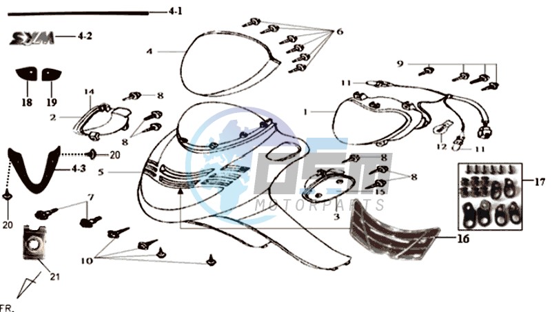 HEAD LIGHT / HEAD LIGHT COWLING