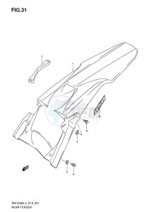 RM-Z450 EU drawing REAR FENDER