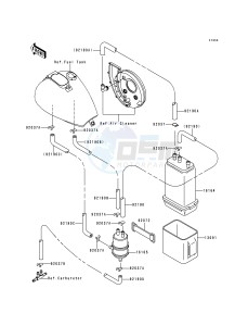 VN 800 B [VULCAN 800 CLASSIC] (B1-B5) [VULCAN 800 CLASSIC] drawing FUEL EVAPORATIVE SYSTEM