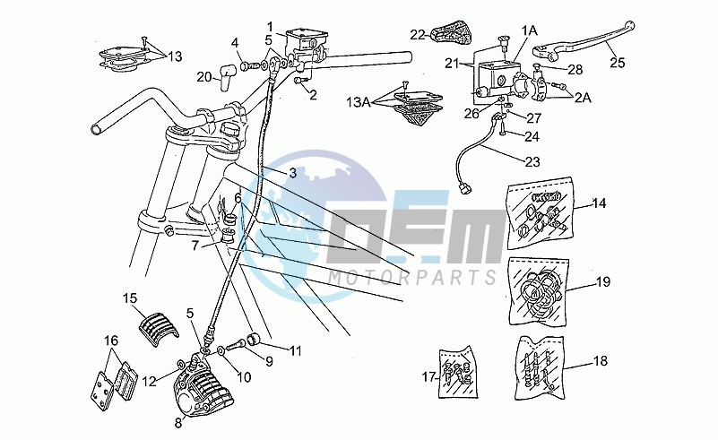 Rh front brake system