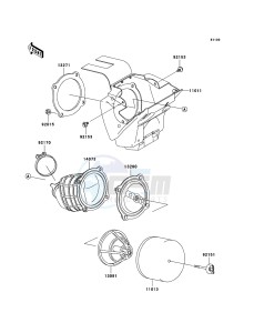 KX65 KX65A8F EU drawing Air Cleaner