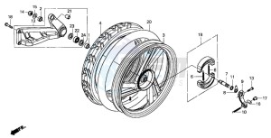 SH50 drawing REAR WHEEL