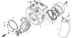 CR85R drawing AIR CLEANER