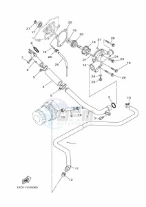 YXM700E YXM70VPAK (B5FH) drawing WATER PUMP