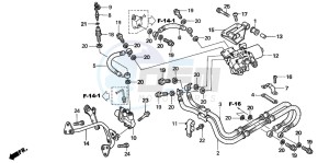 VFR800 drawing REAR BRAKE HOSE (VFR800A)