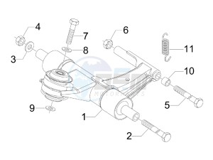 SPRINT 50 4T-3V E2 NOABS (NAFTA) drawing Swinging arm