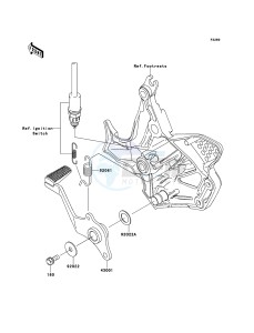 VERSYS KLE650B7F GB XX (EU ME A(FRICA) drawing Brake Pedal