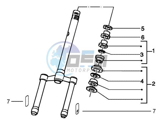 Steering bearing ball tracks