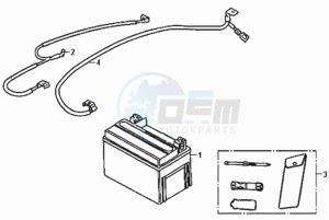 FIDDLE II 50 NEW ENGINE drawing BATTERY / TOOLKIT