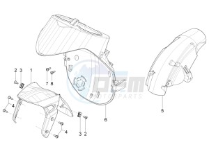 TYPHOON 125 4T 2V E3 (APAC) drawing Wheel housing - Mudguard