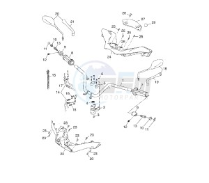 YP R X-MAX 250 drawing STEERING HANDLE AND CABLE 1YS9