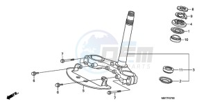 XL1000VA9 UK - (E / ABS MKH) drawing STEERING STEM