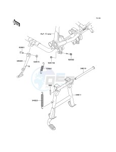 VN 750 A [VULCAN 750] (A15-A19) [VULCAN 750] drawing STAND-- S- -