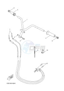 NS50F NITRO 4T (1GB4) drawing STEERING HANDLE & CABLE