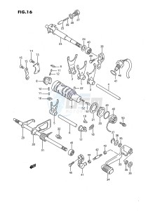 LT-F160 (P28) drawing GEAR SHIFTING