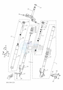 MT125 MTN125-A (BGW2) drawing FRONT FORK