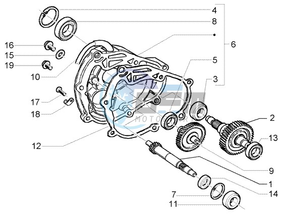 Rear wheel shaft