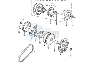 SV 100 L - 100 cc drawing CLUTCH