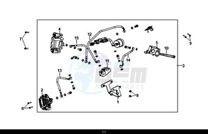 NH-T 125I (MG12B1-EU) (L9-M0) drawing BRAKE ASSY