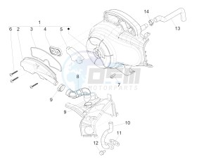 Liberty 50 4T PTT NEXIVE drawing Secondary air box