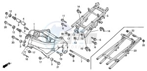 CBR600F4 drawing FRAME BODY (2)