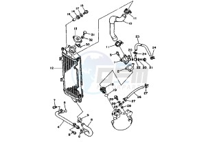 DT RE 125 drawing COOLING SYSTEM