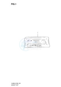 VL800 INTRUDER EU drawing GASKET SET