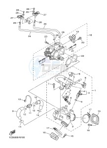 XVS1300A MIDNIGHT STAR (1CS9) drawing INTAKE 1