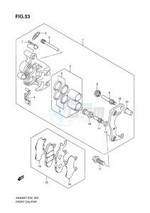 AN400 ABS BURGMAN EU-UK drawing FRONT CALIPER